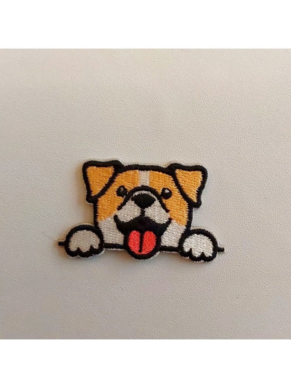 Peekabo Dog Iron On Patch